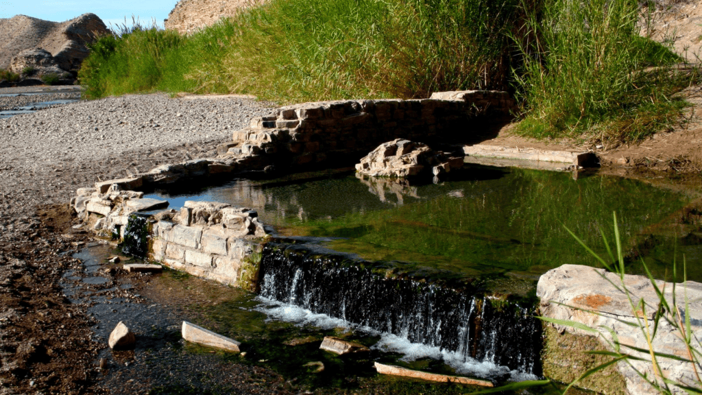 The Boquillas Hot Springs, located on the edge of the Rio Grande